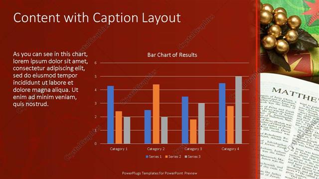 Content with Caption presentation slide layout