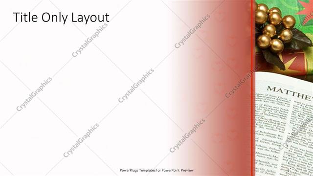 Title Only presentation slide layout