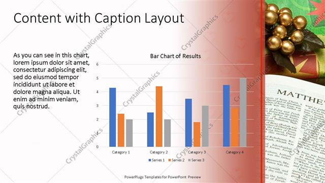 Content with Caption presentation slide layout