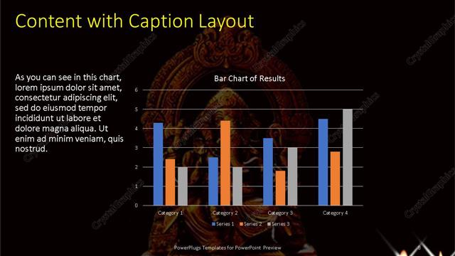 Content with Caption presentation slide layout