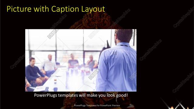 Picture with Caption presentation slide layout