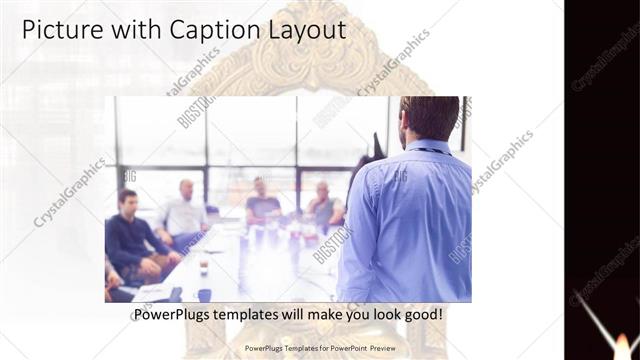 Picture with Caption presentation slide layout