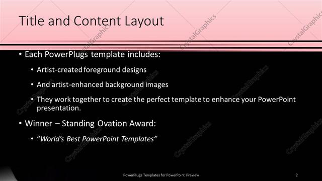 Title and Content presentation slide layout