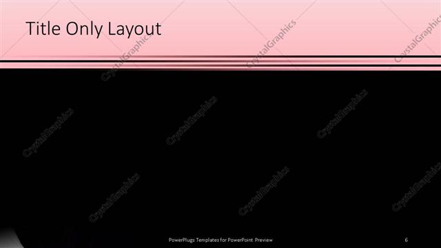 Title Only presentation slide layout