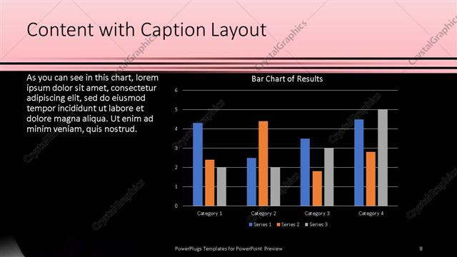 Content with Caption presentation slide layout