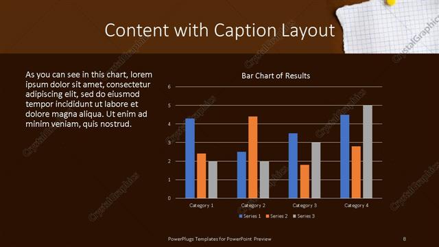 Content with Caption presentation slide layout
