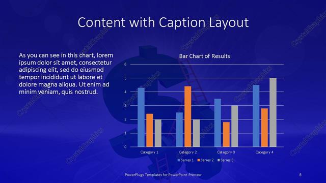 Content with Caption presentation slide layout