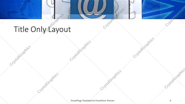 Title Only presentation slide layout