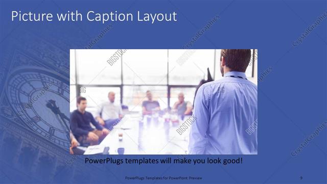 Picture with Caption presentation slide layout
