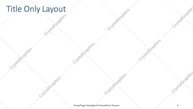 Title Only presentation slide layout