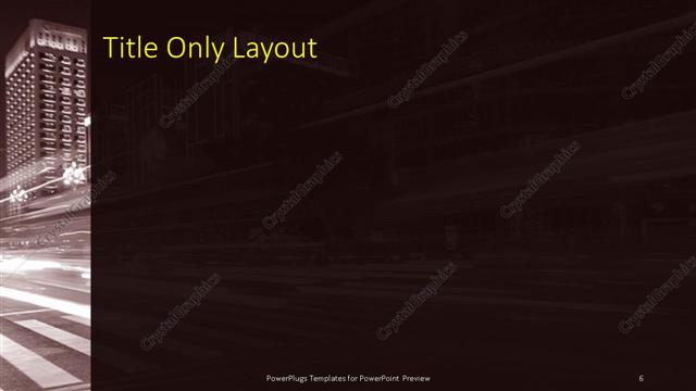 Title Only presentation slide layout