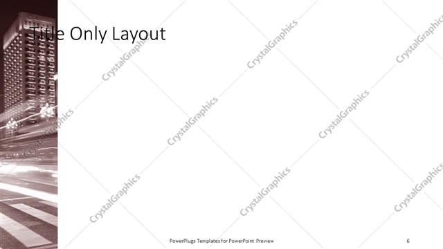 Title Only presentation slide layout