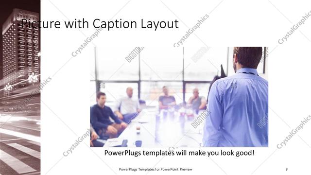 Picture with Caption presentation slide layout