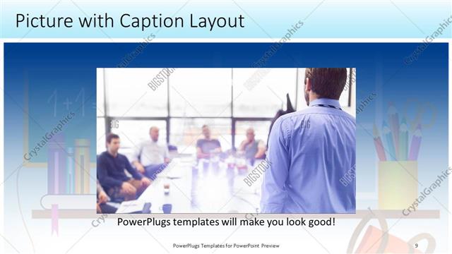Picture with Caption presentation slide layout