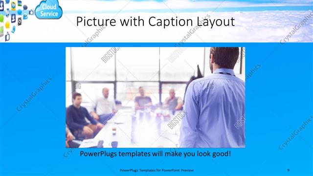 Picture with Caption presentation slide layout