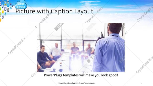 Picture with Caption presentation slide layout