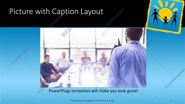 Picture with Caption presentation slide layout