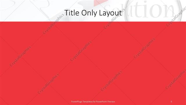 Title Only presentation slide layout