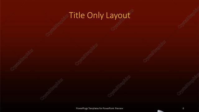 Title Only presentation slide layout