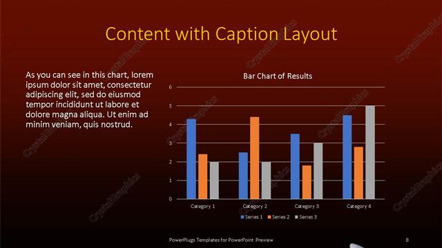 Content with Caption presentation slide layout