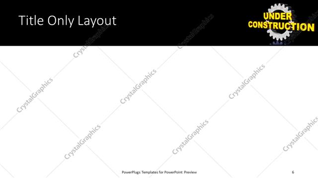 Title Only presentation slide layout