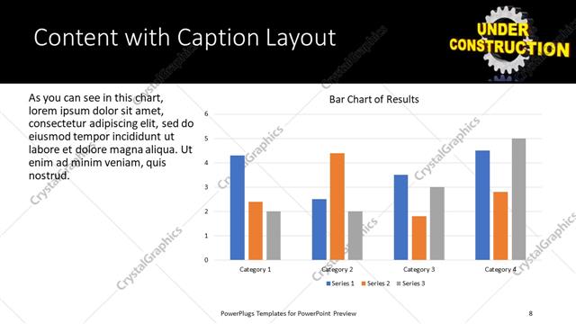 Content with Caption presentation slide layout