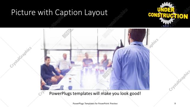 Picture with Caption presentation slide layout