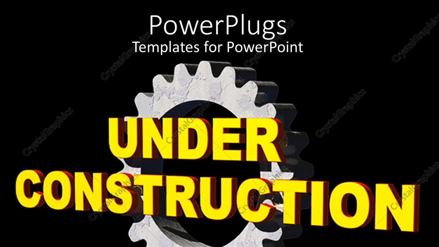 Featuring a Representation of Construction Going on