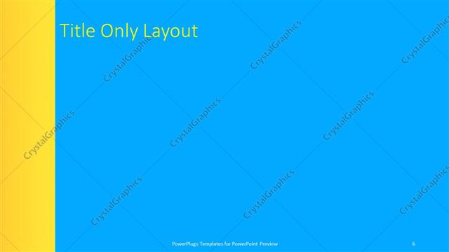 Title Only presentation slide layout