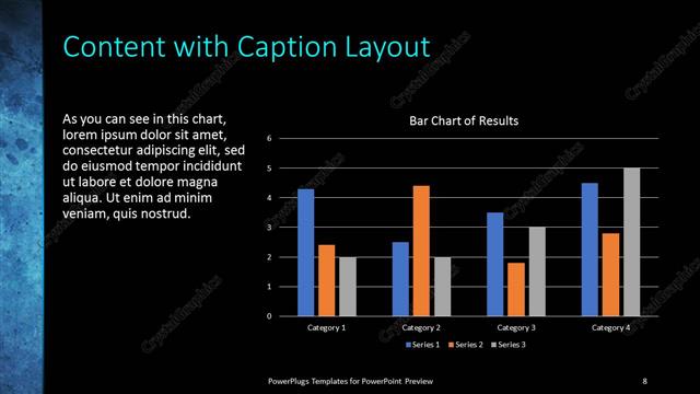 Content with Caption presentation slide layout