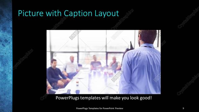 Picture with Caption presentation slide layout