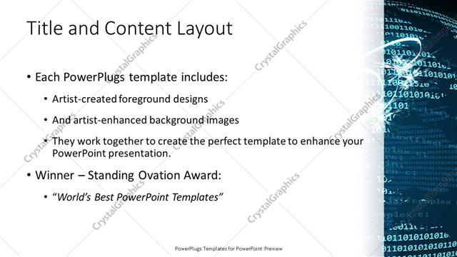 Title and Content presentation slide layout