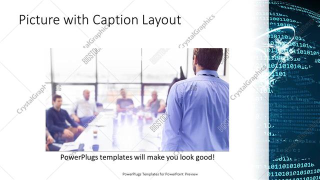 Picture with Caption presentation slide layout