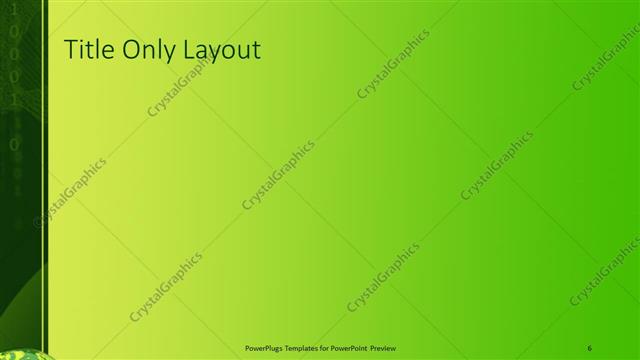 Title Only presentation slide layout