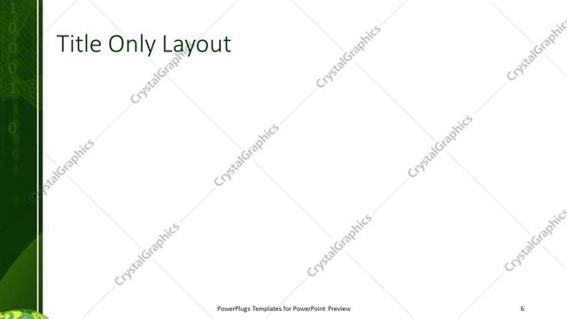 Title Only presentation slide layout