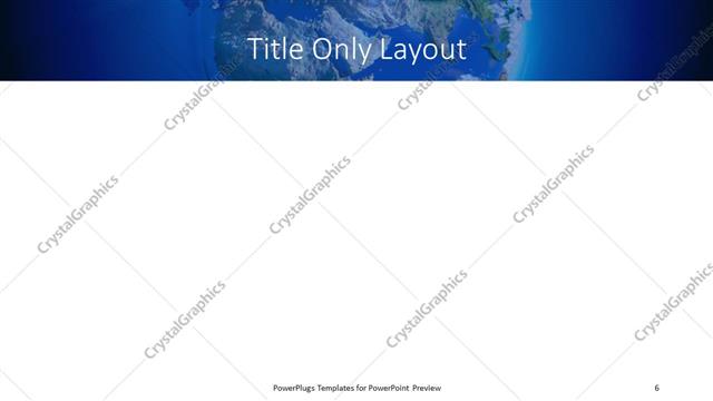 Title Only presentation slide layout