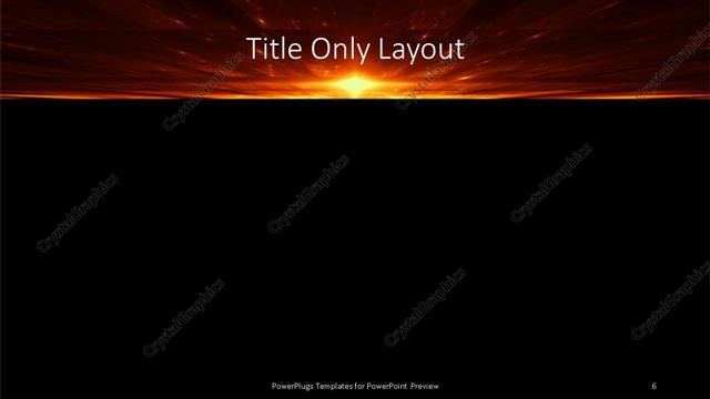 Title Only presentation slide layout