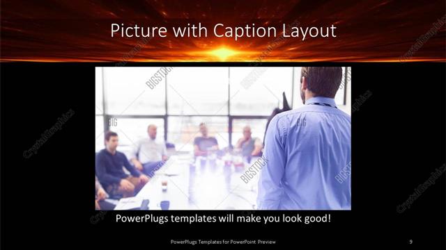 Picture with Caption presentation slide layout