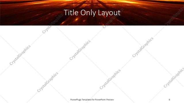 Title Only presentation slide layout
