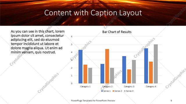 Content with Caption presentation slide layout