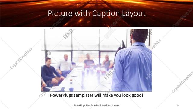 Picture with Caption presentation slide layout