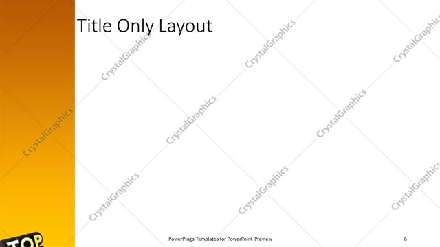 Title Only presentation slide layout