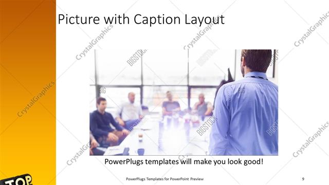 Picture with Caption presentation slide layout
