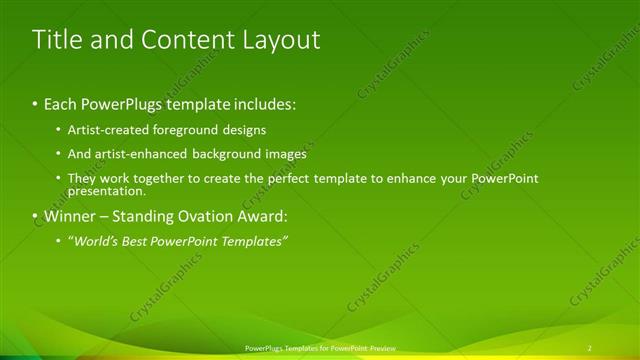 Title and Content presentation slide layout