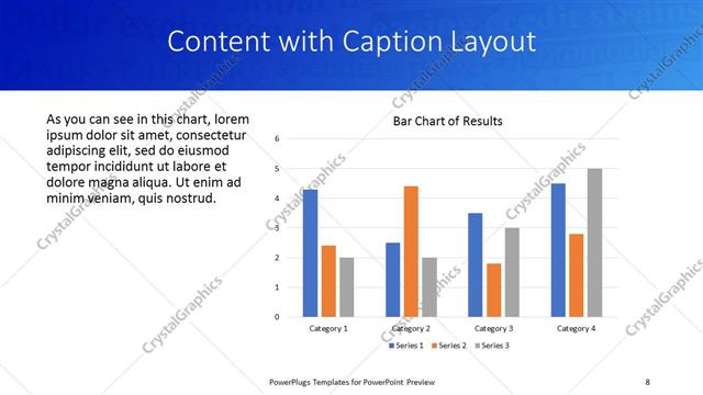 Content with Caption presentation slide layout