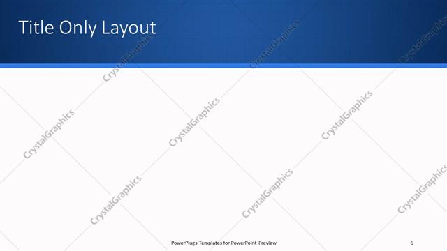 Title Only presentation slide layout