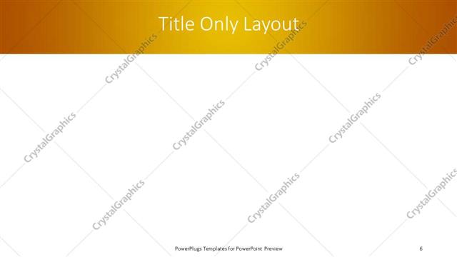 Title Only presentation slide layout