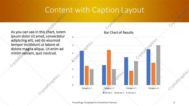 Content with Caption presentation slide layout