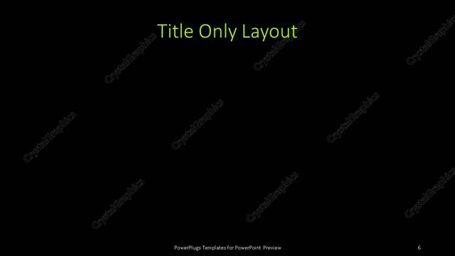 Title Only presentation slide layout