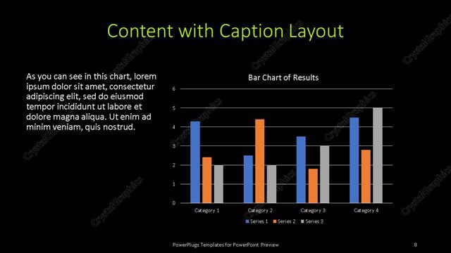 Content with Caption presentation slide layout